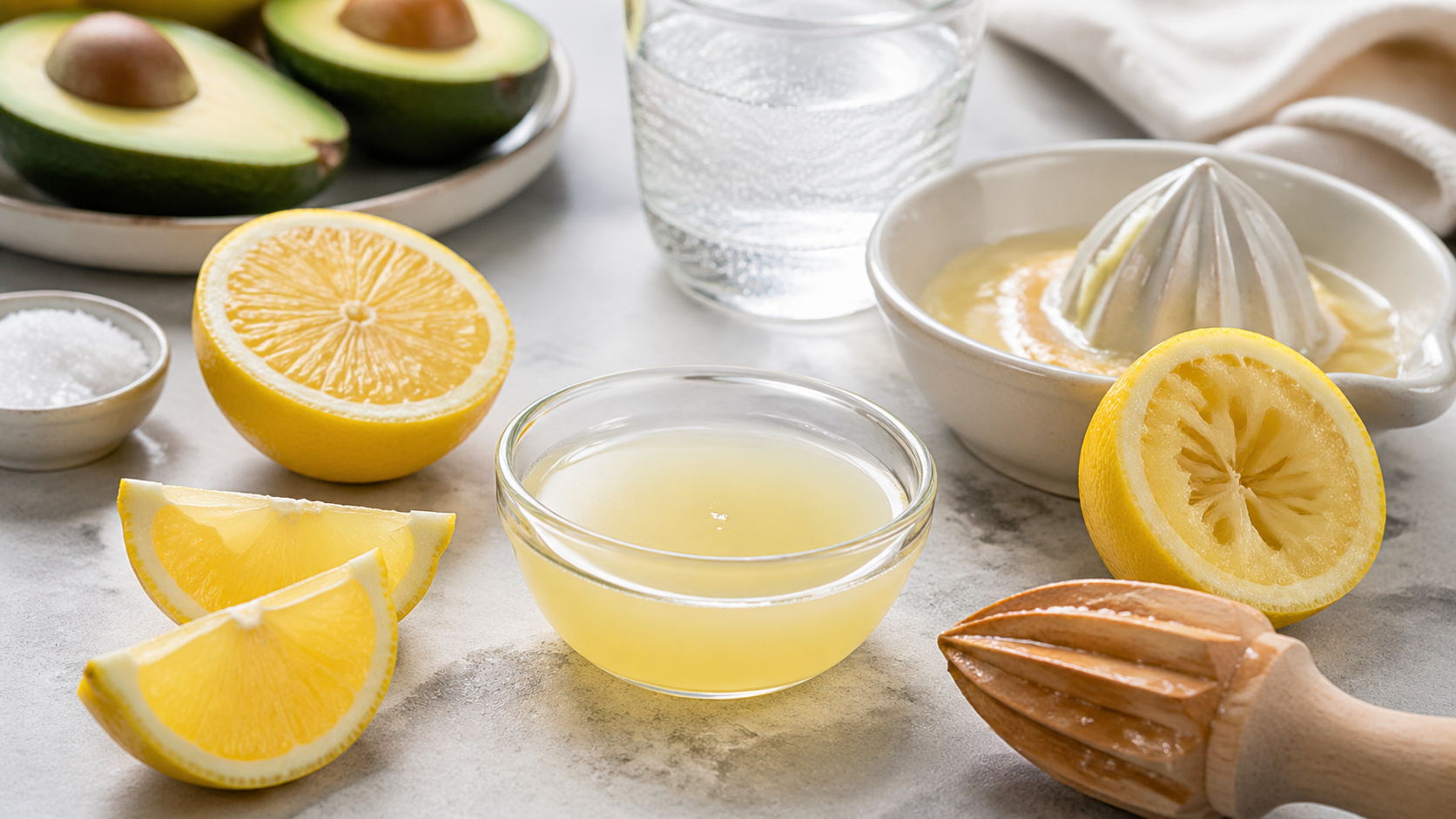 Keto food: lemon juice