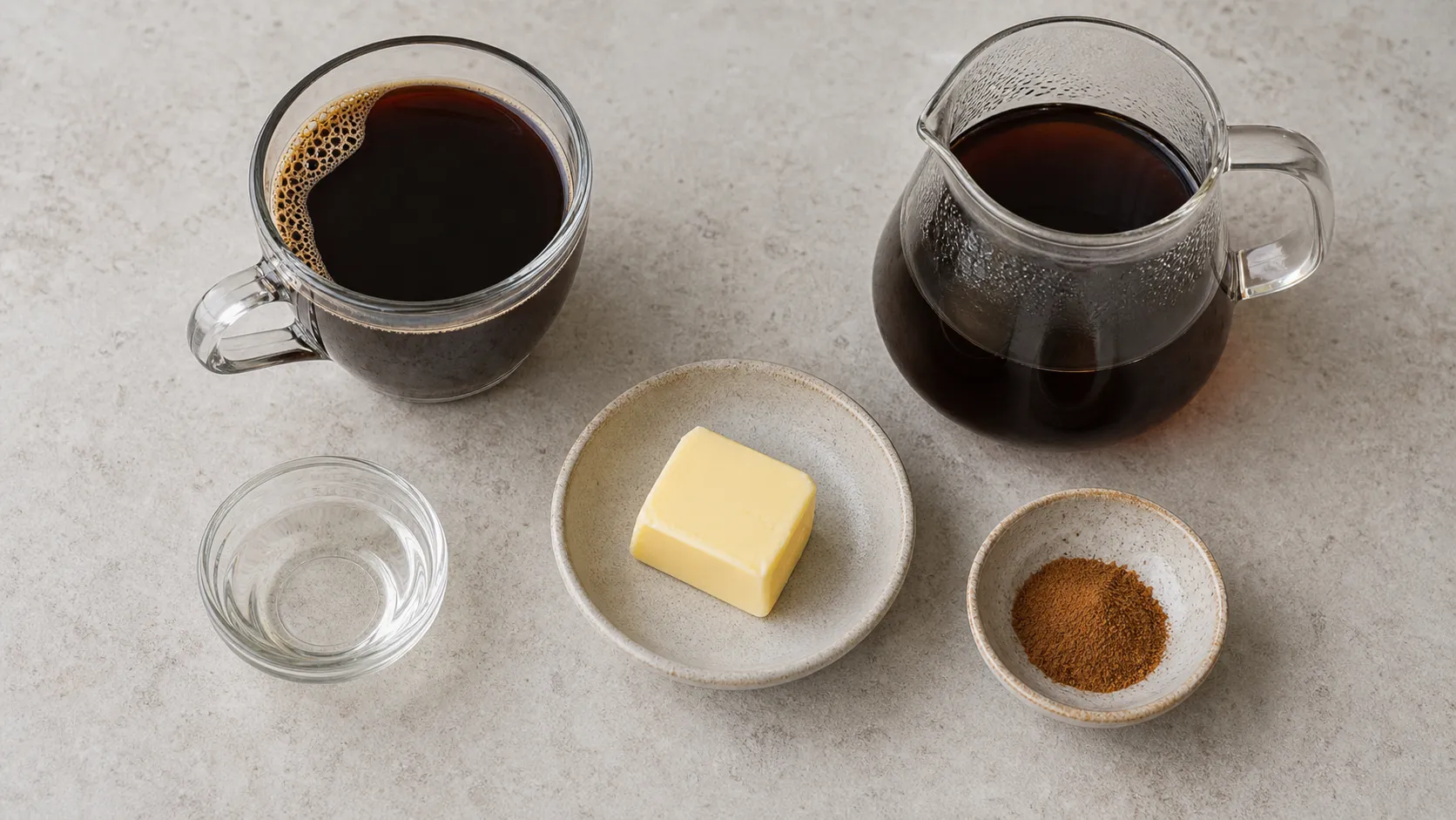 Ingredients: freshly brewed coffee, grass-fed butter, MCT oil