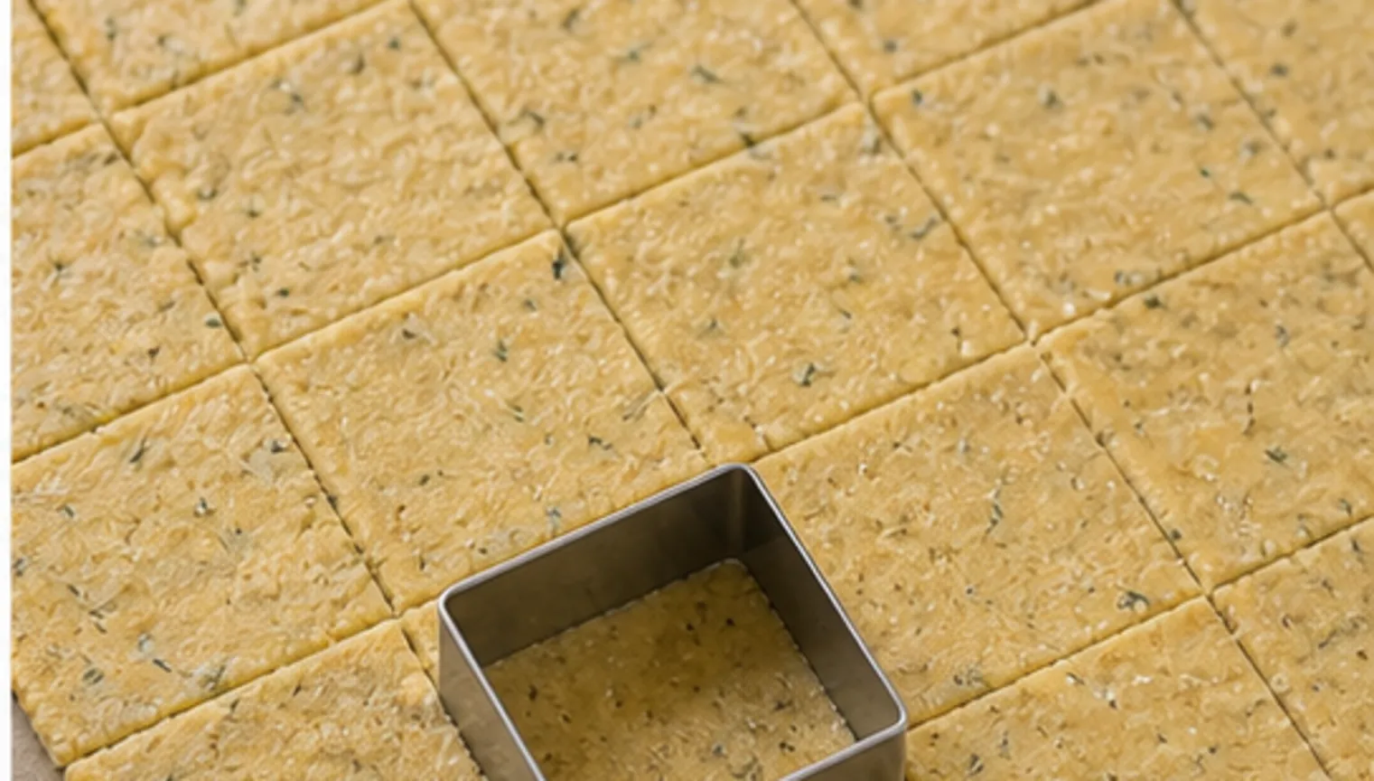 A preparation step for keto parmesan almond crackers with rosemary during the keto recipe process