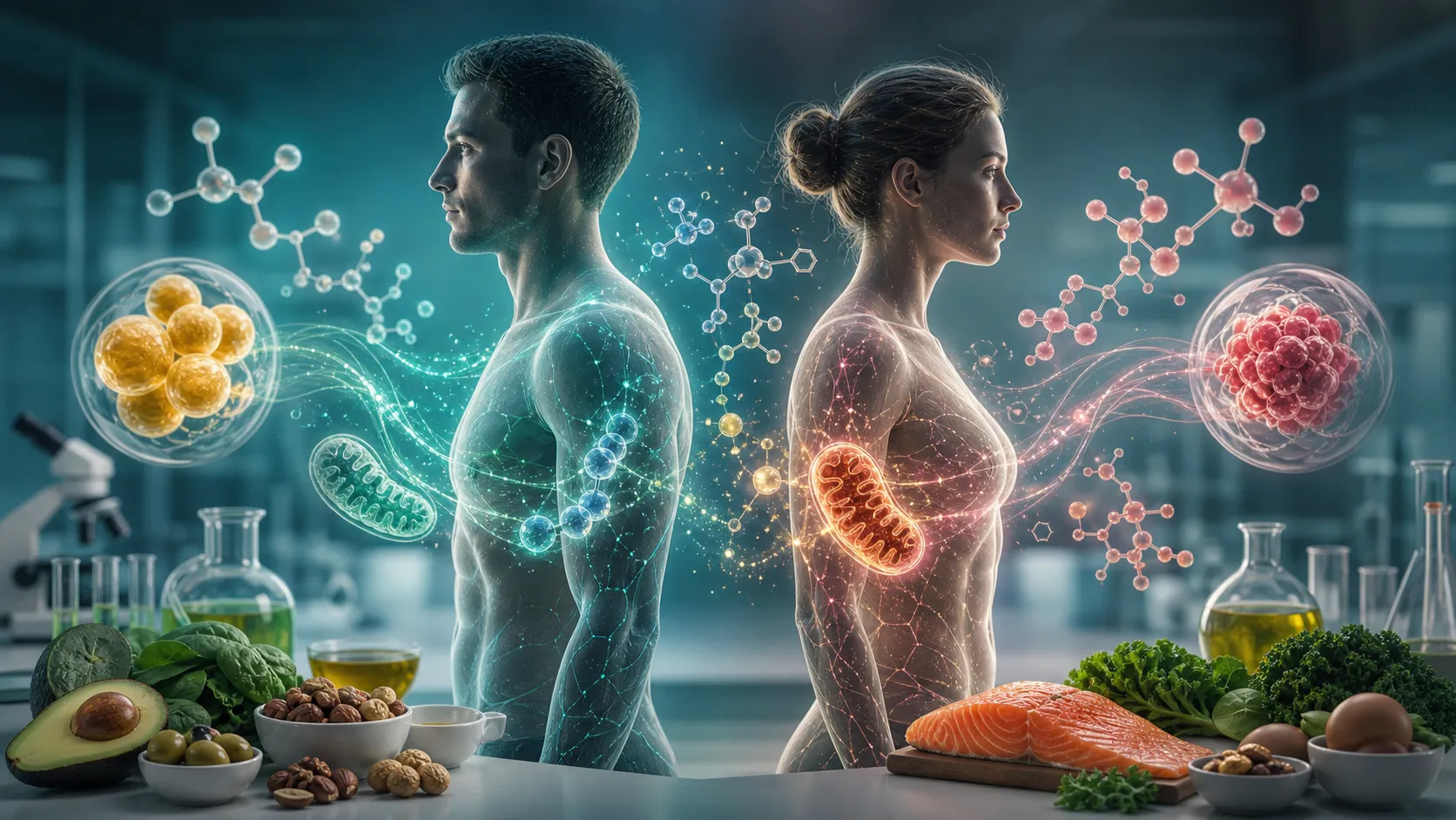 Metabolism illustration of sex-specific differences in response to a ketogenic diet