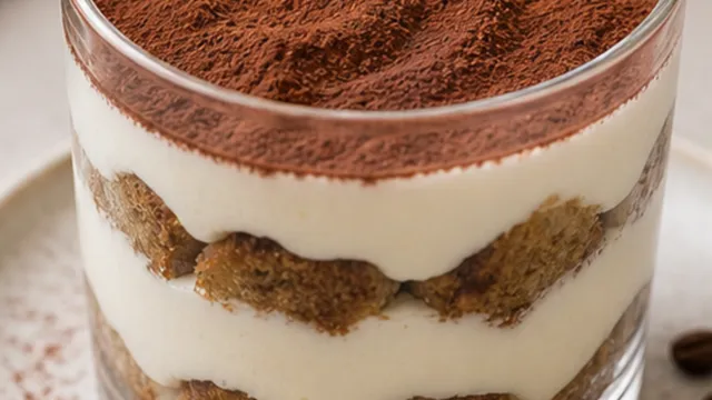 Keto Tiramisu in a Jar - No Ladyfingers, No Sugar fertig angerichtet als ketogenes Rezept