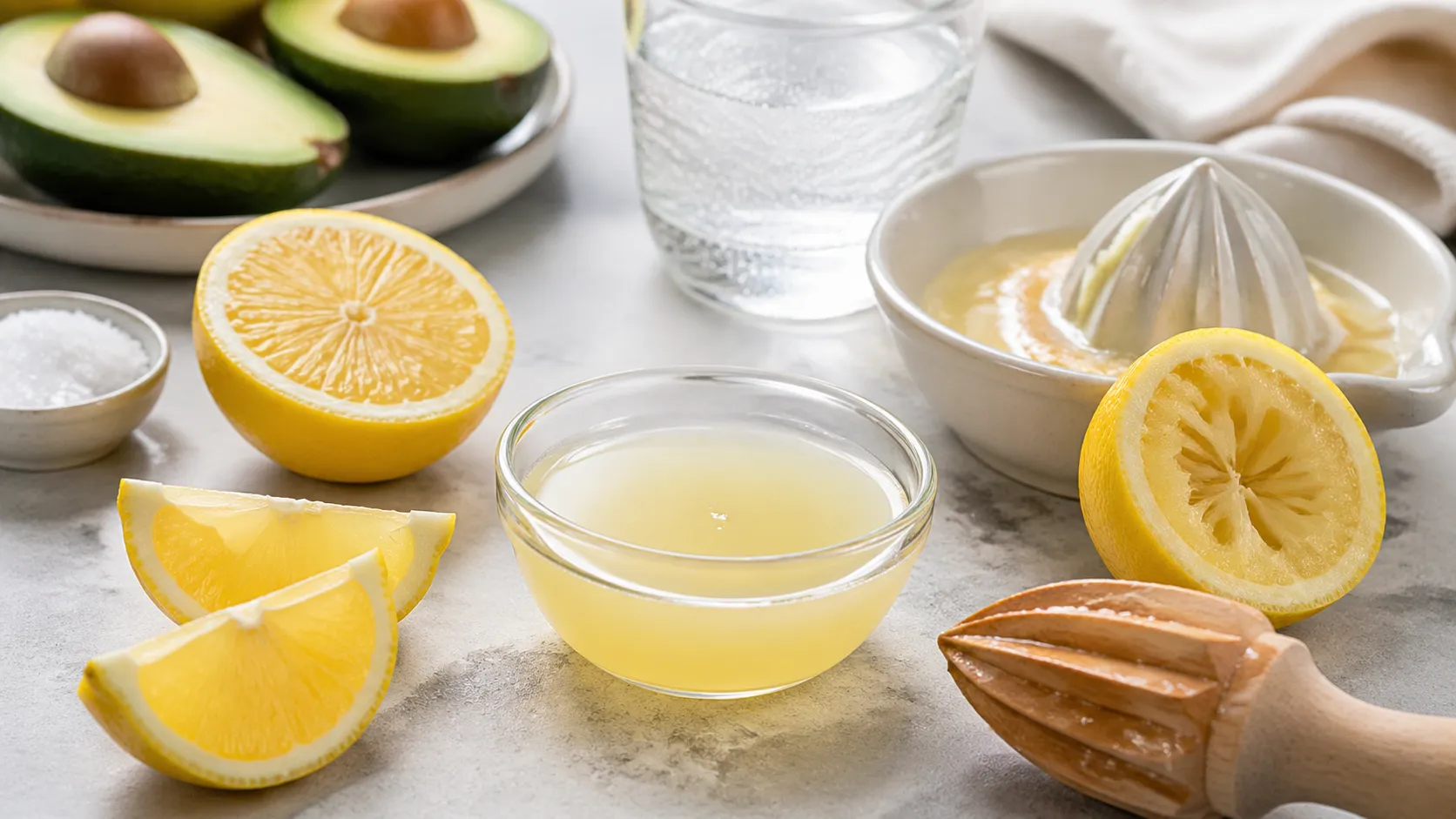 Keto food: lemon juice